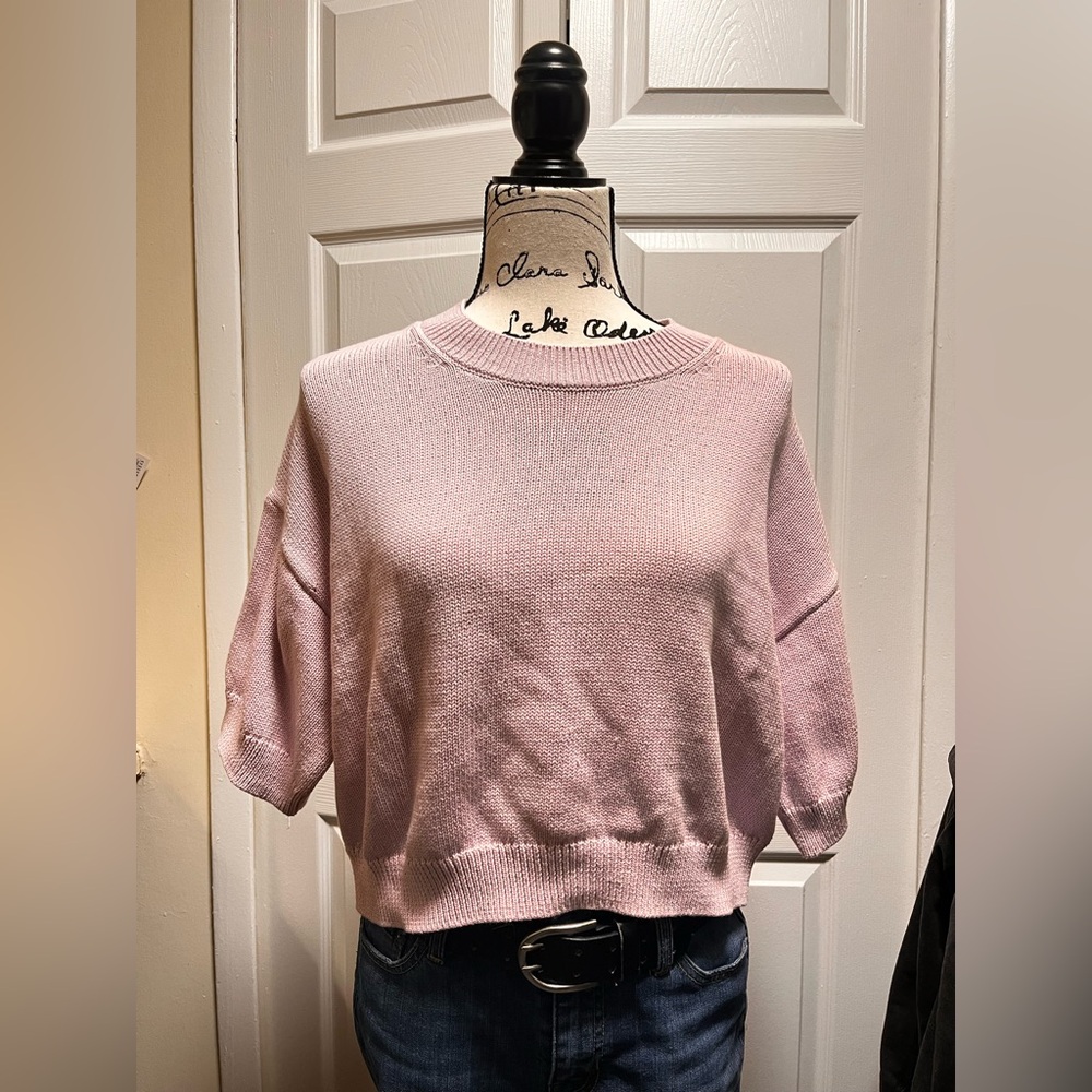 Banana Republic Light Pink Women's Crew Neck Sweater